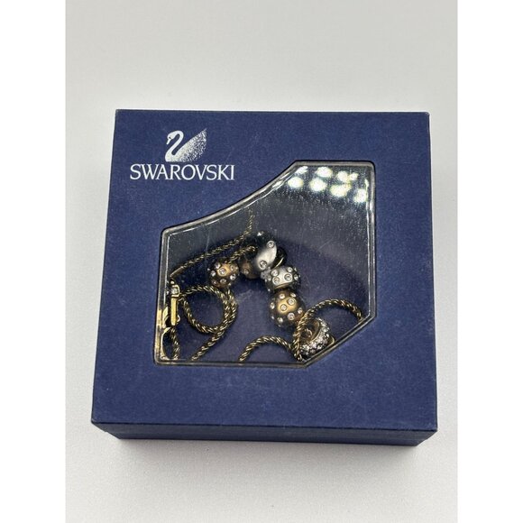 Vintage Swarovski Kauri Crystal Slider Charm Necklace - Picture 7 of 8